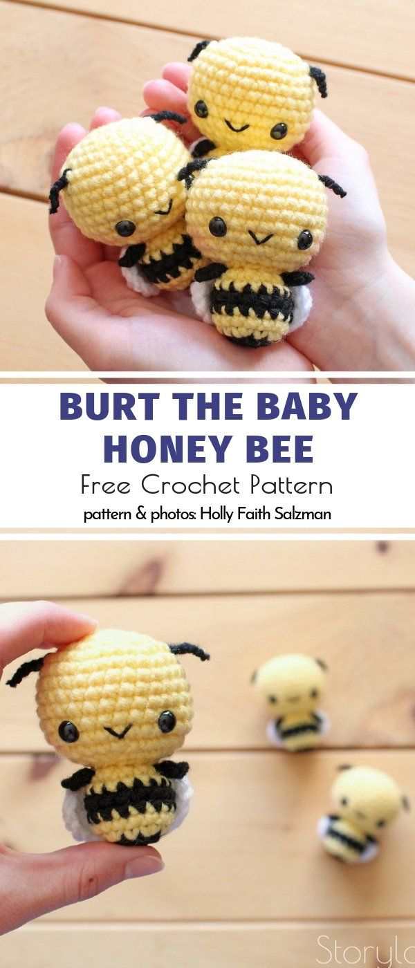 two pictures of the same baby bee made out of corn cobs, with text overlay that reads, but the baby honey