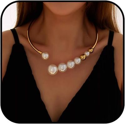 Womens Gold Chunky Pearl Necklace Large Choker Irregular Beaded Snake Chain gift  | eBay Beaded Snake, Chunky Pearl Necklace, Chunky Pearls, Fashion Jewelry Necklaces, Snake Chain, Fashion Watches, Jewelry Necklace Pendant, Choker, Pearl Necklace