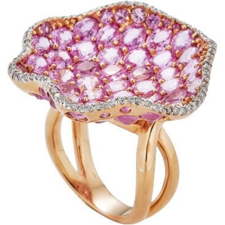 As you search for the perfect piece of jewelry to surprise your significant other, look no further than Piranesi's Wave Mosaique Ring in Pink Sapphire. This exquisite ring boasts 11.54 carats of round-oval Pink Sapphires, sparkling brilliantly alongside 0.32 carats of round White Diamonds. The ring is set in a luxurious combination of 18K Yellow and Rose Gold, creating a unique and striking aesthetic.The Wave Mosaique Ring is the perfect choice for a special occasion or just to show your love an White Diamond Ring, Diamond Ring Settings, The Wave, Significant Other, White Diamonds, Pink Sapphire, Diamond White, Diamond Rings, Ring Sets