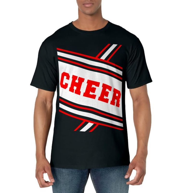 PRICES MAY VARY. This Cheerleader Costume T shirt features cheerleader uniform look. Perfect as a costume or as a cheer team or spirit squad shirt This cheer shirt is also great for a Halloween costume. This cheerleader costume tee is THE last minute costume shirt. Show your spirit. Lightweight, Classic fit, Double-needle sleeve and bottom hem Powderpuff Cheerleaders, Guys Shirts, Last Minute Costume, Cheer Shirt, Cheerleader Costume, Last Minute Costumes, Cheer Shirts, Cheer Team, Squad Shirt