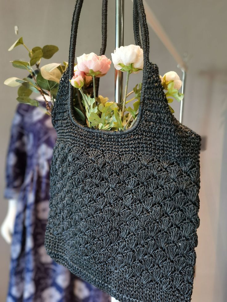 Boho Straw Bags black tote with lining French style Raffia Bags Material:   Main:100% linen  lining material :poly Size:   37cm width* 36cm heigt Shoulder belt length :35cm Black Crochet Summer Shopping Bag, Black Summer Crochet Shopping Bag, Black Crochet Bag For Summer Shopping, Summer Black Crochet Bag For Shopping, Black Straw Bag With Rolled Handles, Straw Satchel Bag With Rolled Handles For Shopping, Shopping Straw Satchel Bag With Rolled Handles, Eco-friendly Black Bucket Bag For Shopping, Black Woven Bucket Bag With Double Handle