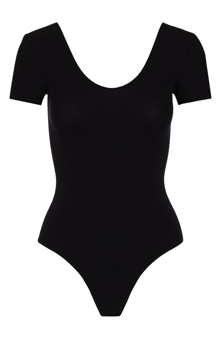 This ballet-inspired bodysuit is framed by short sleeves that can easily be pushed off the shoulders for a second look. Snaps between legs Scoop neck Short sleeves 87% nylon, 12% elastane, 1% cotton Machine wash, line dry Imported Stretch Short Sleeve Bodysuit For Night Out, Black Short Sleeve Bodysuit For Night Out, Summer Short Sleeve Bodysuit With Lined Body, Elegant Short Sleeve Bodysuit For Summer, Elegant Spring Short Sleeve Stretch Bodysuit, Elegant Scoop Neck Summer Bodysuit, Fitted Short Sleeve Bodysuit For Summer Nights, Fitted Solid Short Sleeve Bodysuit With Lined Body, Chic Fitted Seamless Leotard