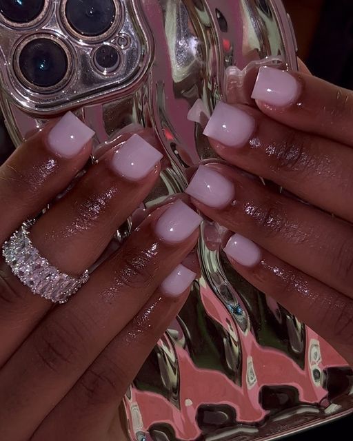 Overlay Nails, Milky Nails, Sassy Nails, Hard Nails, Colored Acrylic Nails, Girly Acrylic Nails, White Acrylic Nails, French Tip Acrylic Nails, French Acrylic Nails