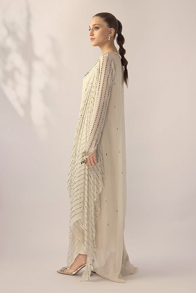 Celeste (A) – Sania Maskatiya International Sania Maskatiya, Simple Pakistani Dresses, Indian Inspired, Silk Trousers, Asian Outfits, How To Dye Fabric, Floral Motifs, Long Shirt, Raw Silk