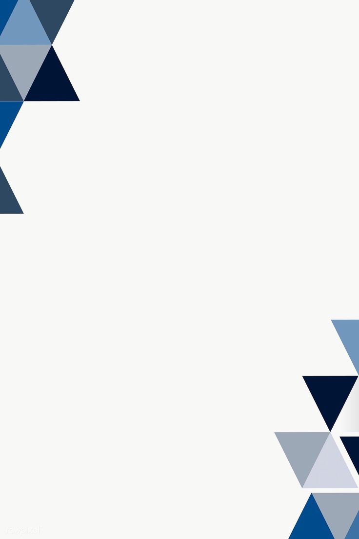 an abstract blue and white background with triangles on the bottom right corner, including one smaller triangle in the middle