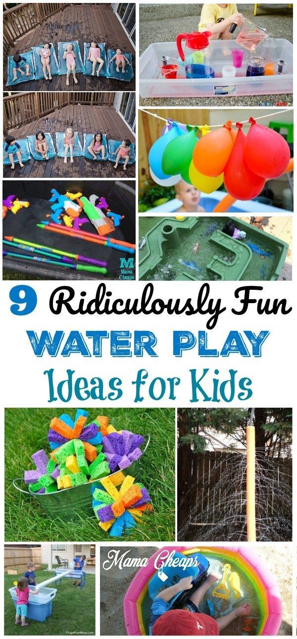 water play ideas for kids that are fun and easy to do in the backyard or pool