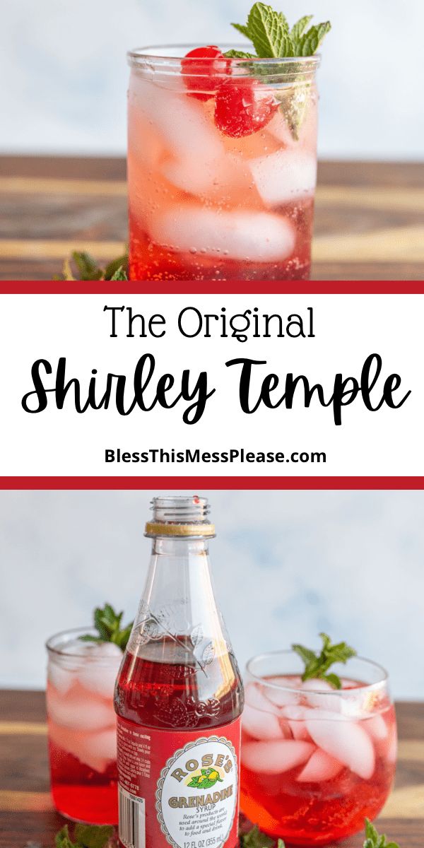 the original shiiley temple is an easy and delicious drink that's perfect for summer