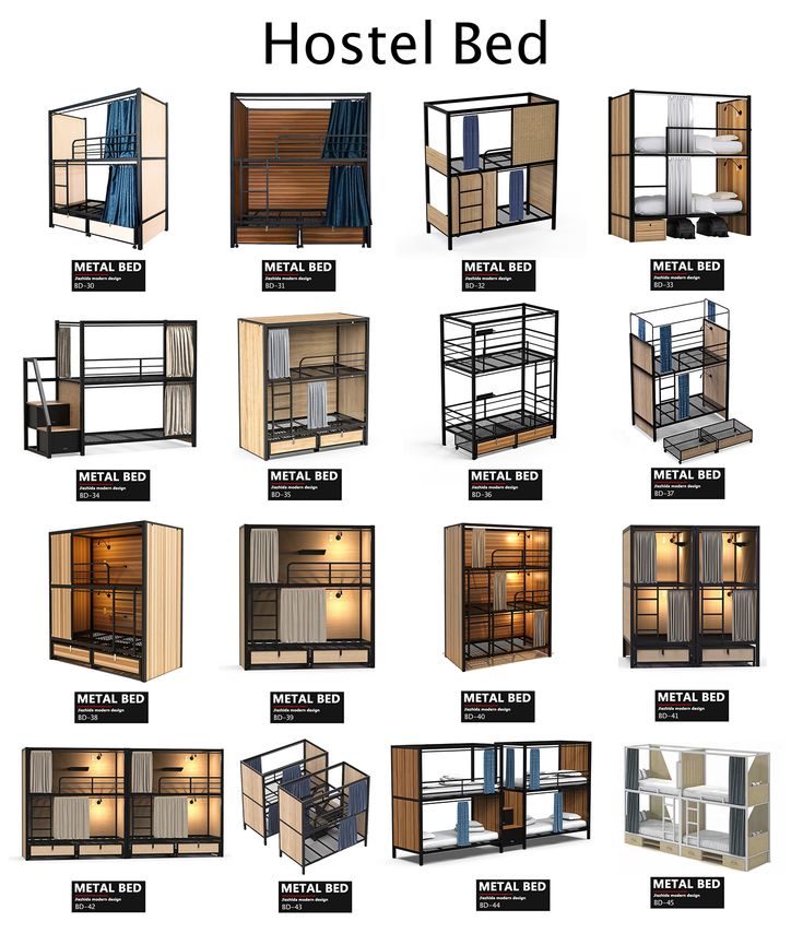 the different types of bunk beds are shown in this graphic diagram, which shows how each bed is made