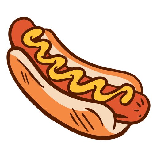 a hot dog with mustard on it