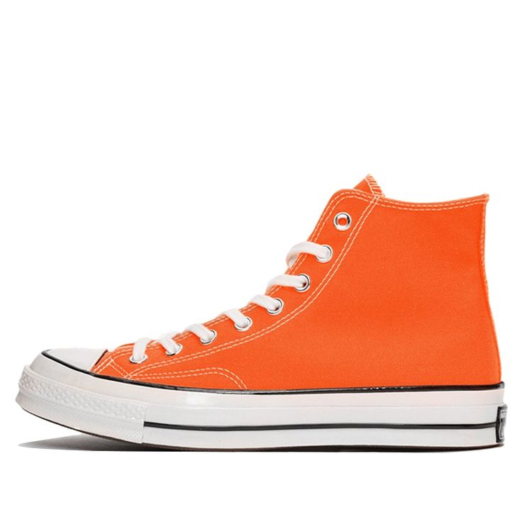 Retro High-top Sneakers With Contrast Sole, Orange High-top Sneakers With Gum Sole For Streetwear, Retro High-top Sneakers With Rubber Waffle Outsoles, Converse Retro Sneakers With Contrast Sole, Retro Converse Sneakers With Contrast Sole, Retro Converse High-tops With Rubber Toe Cap, Retro Converse High-top Sneakers With Rubber Toe Cap, Retro Converse Mid-top Sneakers, Retro Converse Sneakers For Sports