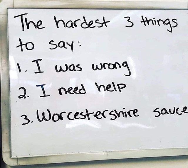 a white board with writing on it that says the haccest 3 things to say