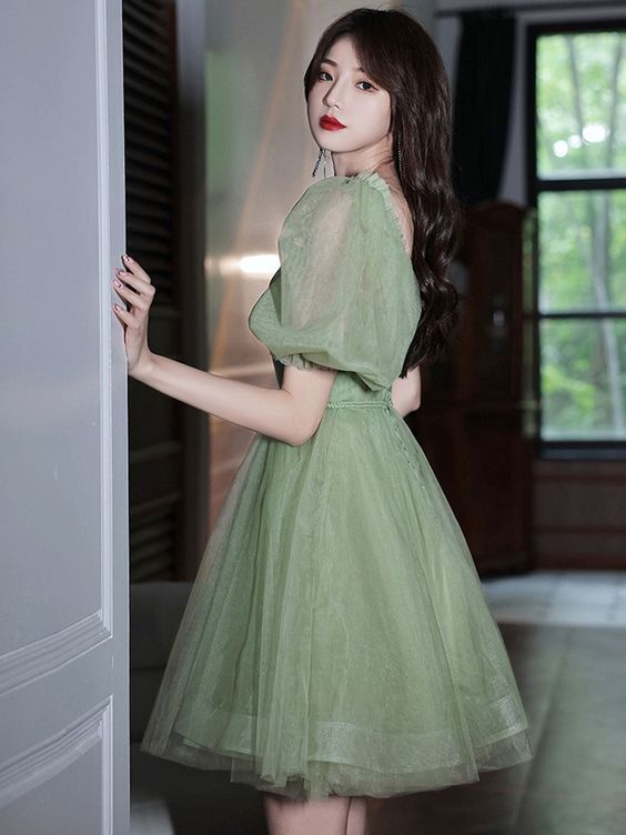 Any questions about the item, feel free to Contact Us. E-mail: sales@dresstby.com Product number: DS78 Material:tulle Custom size:Custom made: For custom order, we need the following information in the order notes when you check out :Bust:______ cm/inchWaist:______cm/inchHip:_______cm/inchShoulder to Shoulder :_______ cm/inchIF YOU NEED RUSH ORDER SERVICE, PLEASE CLICK ON: RUSH MY ORDERDelivery times:Normal orders: 20 to 25 days or earlier (from May to December)Around 25 to 30 days (from January Short Green Prom Dress, Homecoming Dresses Green, Prom Dress Green, Green Evening Dress, Green Prom, Green Tulle, Tulle Homecoming Dress, Custom Size Dresses, Short Prom Dress