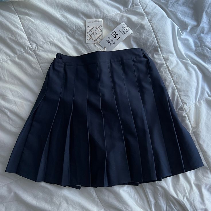 Sangtree Girls Women's Pleated Skirt With Comfy Stretchy Band, 10-11 Years, Navy, Material: 95% Polyester 5% Spandex, Machine Wash, Imported, Soft And Drape Well Fabric Makes Beautiful Hems And Pleated Details, Bag1 Prep Skirt Outfit, Dusty Blue Skirt, School Uniform Style Mini Pleated Skirt, School Uniform Lined Skirt, School Uniform Skort In Mini Length, Blue School Uniform Pleated Skirt, School Uniform Mini Skirt With Lining, Preppy Lined Tennis Skirt For School, Pleated School Uniform Skort