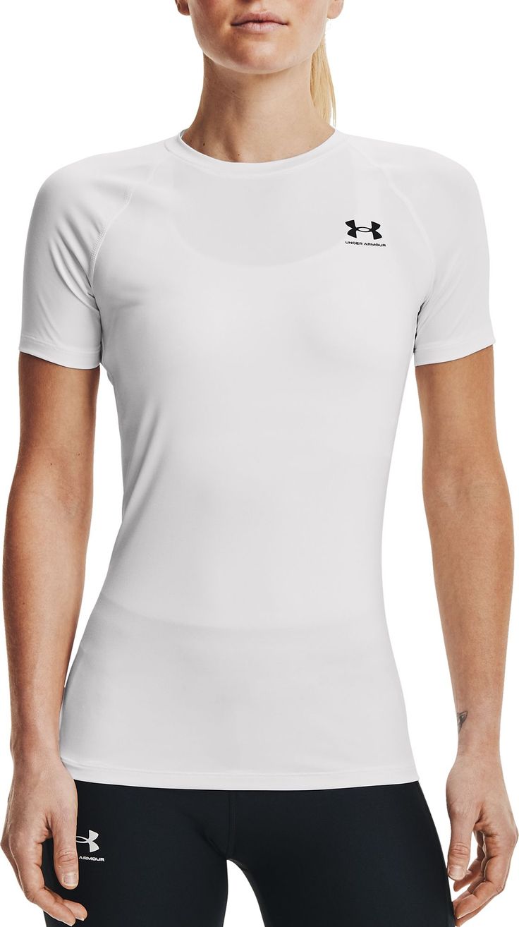 Fit & Design: Compressive fit Crew style Technology: Anti-Odor Additional Details: For backpacking, hiking, running, training Under Armour Outfits, Compression T Shirt, Basketball Clothes, Compression Shirt, Compression Shorts, Under Armour Shirts, Athletic Apparel, Under Armour Women, Back To Black