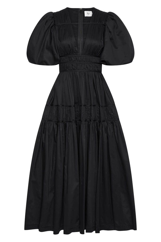 Brand: Aje, Size: 12 UK, Color: Ivory, country_of_origin: Australia Mode Kimono, Ruched Midi Dress, White Maxi Dresses, Color Ivory, Floral Dress Black, Womens Midi Dresses, Black Midi Dress, Modest Outfits, Skirt Fashion