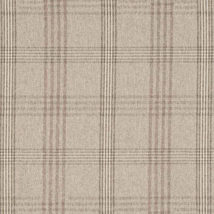 a beige and brown plaid fabric