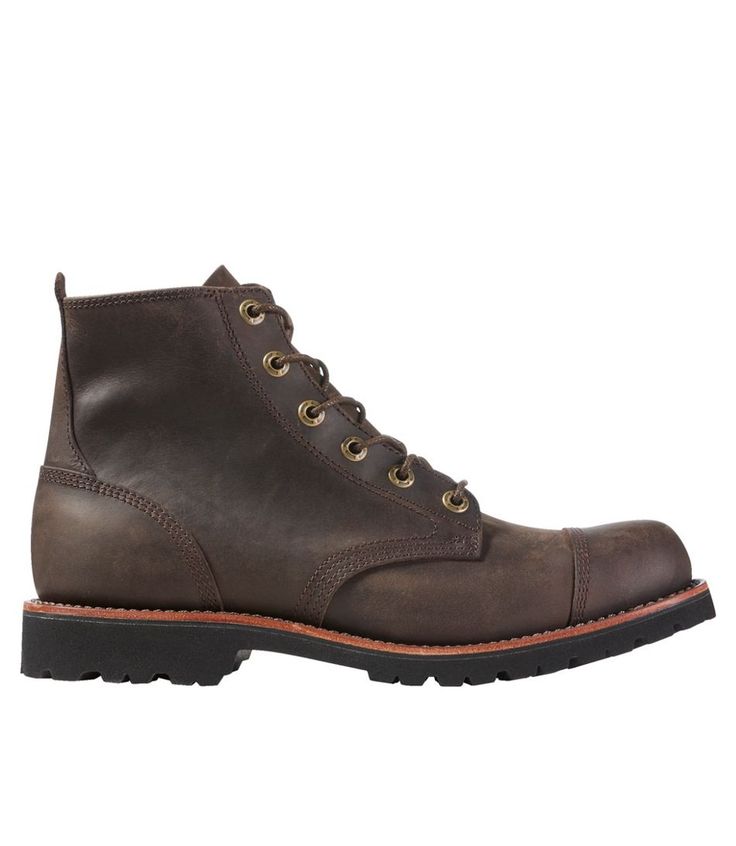 Men's Bucksport Work Boots, Cap Toe | Casual at L.L.Bean Fall High-top Boots With Rubber Toe Cap, Rugged Winter Boots With Reinforced Toe, Rugged Lace-up Cap Toe Boots With Reinforced Toe, Rugged Boots With Reinforced Toe, Rugged Steel Toe Boots, Classic Work Boots With Reinforced Toe For Outdoor Work, Classic Outdoor Chukka Boots With Reinforced Toe, Classic Chukka Boots With Reinforced Toe For Outdoor, Classic Steel Toe Hiking Boots With Round Toe