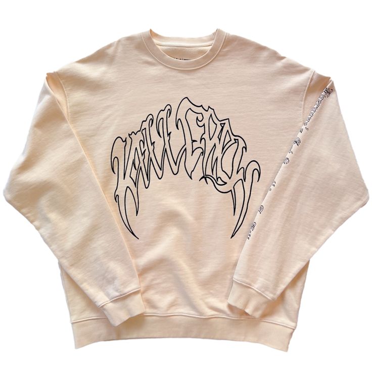 HEAVYWEIGHT LUX "CLASSIC" CREW NECK - CREAM - Kill Crew Kill Crew, Neck Cream, 1 Of 1, Vintage Aesthetic, Womens Bottoms, Thing 1, Crew Neck