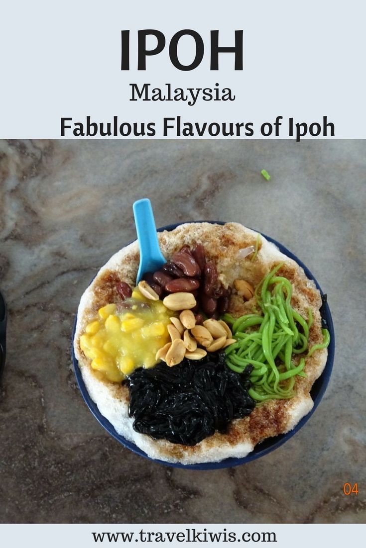 a plate with food on it and the words why you will love the fabulous flavors of ipoh malaysia