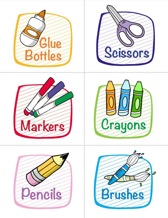 four different types of crayons are shown in this image with the words, colors and