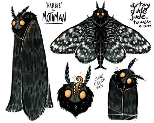 three different types of moths with yellow eyes