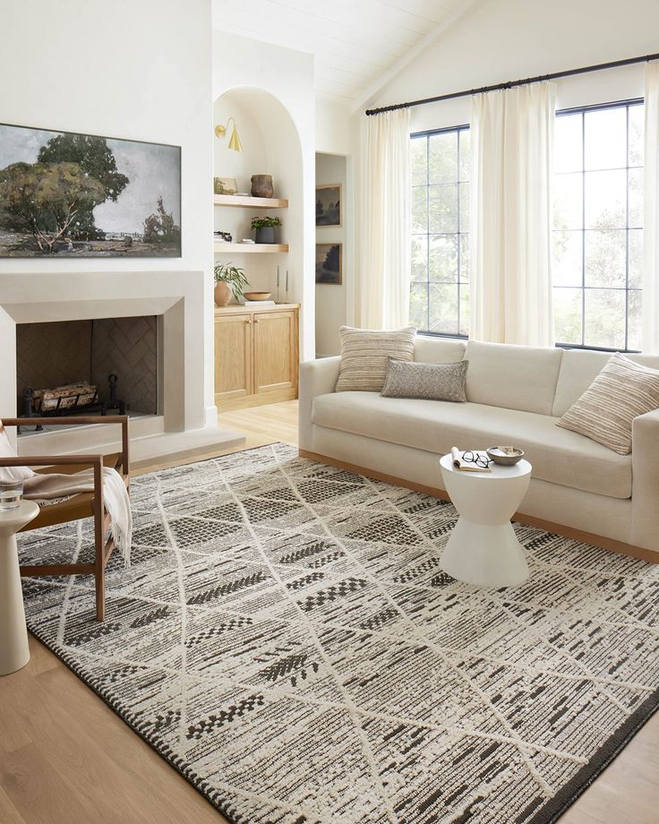 the living room is clean and ready for us to use in its new owner's home