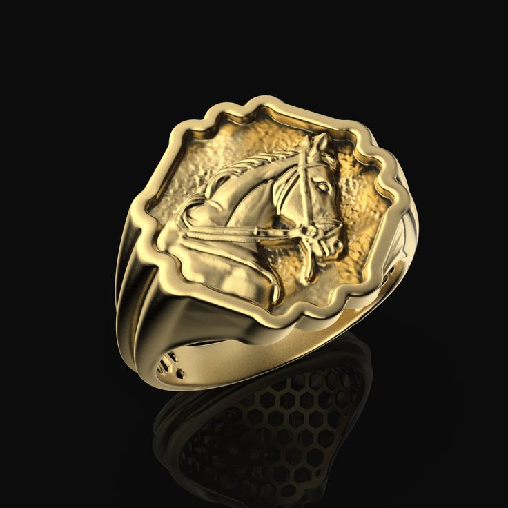 Horse Ring, Animals Jewelry, Dainty Necklace, Gift Jewelery, Animal Rings, Gift for him her, 14K Gold As Gohle Jewelry, I am excited to share special design rings with you Material:14K Gold, 925K Silver *Every item is made from scratch, solid gold and made to order with attention to every detail *I highly recommend going to a jeweler to get you ring sized using the the width sizing band you want to order to size your hand. If you order the wrong size it can be exchanged for the correct size but its always better to get it right the first time *It will be your responsibility to ship your ring back to us at your expense for exchange *There is a $25 exchange/shipping/insurance fee to exchange your new ring. We like to be transparent and up front with all of our clients Thank you for visiting Luxury Gold Signet Ring Collectible, Classic Formal Jewelry With Horse Design, Formal Sterling Silver Jewelry With Horse Design, 14k Yellow Gold Jewelry With Horse Design, Unique Engraved Yellow Gold Signet Ring, Engraved Yellow Gold Signet Ring, Classic Gold Jewelry With Horse Design, Elegant Gold Jewelry With Horse Design, Hallmarked Yellow Gold Signet Ring