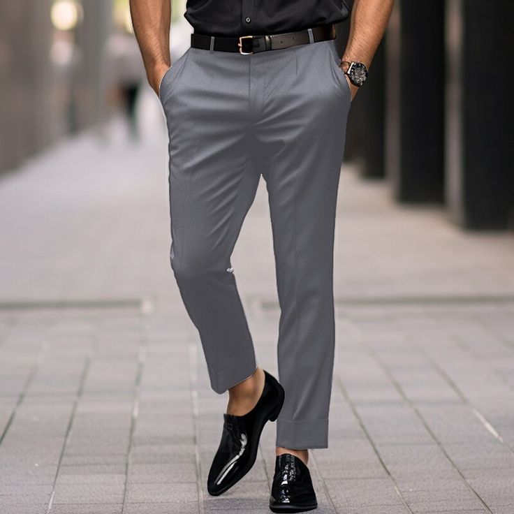 Season:Spring   Fall,Winter; Fabric:Polyester; Gender:Men's; Style:Fashion,Casual; Occasion:Outdoor,Going out,Daily; Fit Type:Regular Fit; Function:Comfort,Soft,Breathable; Waistline:Mid Waist; Pattern:Plain; Design:Straight Leg,Pocket; Pants Type:Suit Pants,Trousers,Dress Pants; Front page:FF; Listing Date:11/22/2023; Hips:; Length:; Waist: Plain Design, Going Out Fashion, Type Of Pants, Men's Dress Pants, Pants Pocket, Winter Fabric, Mens Dress Pants, Suit Pants, Casual Black