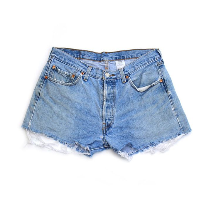 Vintage Levi's cut-off denim shorts in a light blue all-over fade. Already worn-in perfectly with light distressing on the edges of the pockets and front button fly. Baggy and loose fitting for easy days. 100% cotton, waist size 34, 2 3/4" inseam, 11" rise, button fly and made in the Dominican Republic. Details: Vintage Levi's 501 cut-off denim shorts 34" Waist, 2 3/4" Inseam, 11" Rise 100% Cotton Button Fly, 501 red tab Light Blue all-over fade Light distressing on pocket edges and front fly Fo Food Doctor, Summer Shopping List, Light Wash Jean Shorts, High Waisted Jean Shorts, The Dominican Republic, Levi's 501, Cute Simple Outfits, Washed Jeans, Summer Clothes