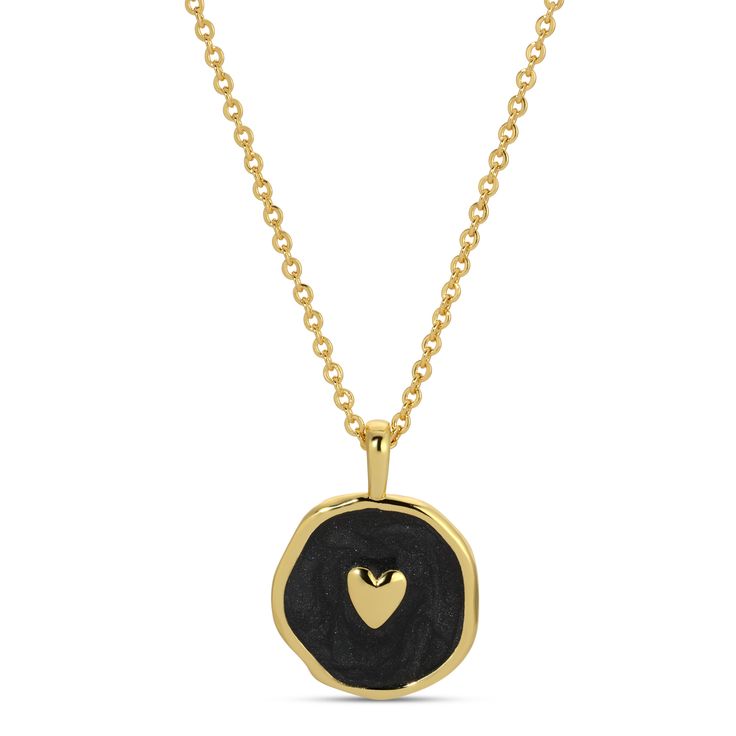 Stunningly crafted, this tiny heart pendant features an enamel background on a brass, plated 18" necklace. .5" Pendant, .75" Drop 18" Necklace 18k Gold Plated Brass Base Enamel Packaging: 'Quick-Display' Folded Hanging tag Heart-shaped Gold Enamel Necklace, Gold Heart-shaped Enamel Necklace, Nickel Free Gold Open Heart Necklace, Gold Open Heart Nickel-free Necklace, Gold Open Heart Necklace Nickel-free, Gold Open Heart Necklace Nickel Free, Enamel Heart Pendant Necklace For Gift, Enamel Heart Charm Necklace For Gifts, Adjustable Heart Charm Necklace Keepsake