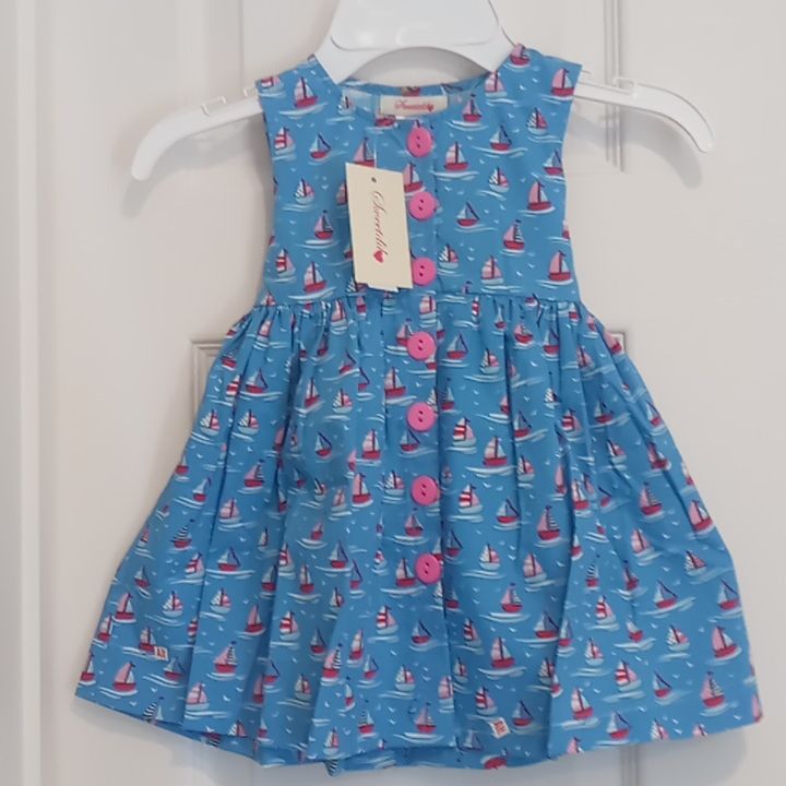 Beautiful Summer Dress. Blue Sleeveless Dress For Beach, Playful Sleeveless Sundress For Playwear, Playful Sleeveless Sundress For Play, Sleeveless Playful Dress For Playwear, Playful Sleeveless Dress For Playwear, Playful Sleeveless Playwear Dress, Summer Blue Twirl Dress For Playdate, Blue Twirl Dress For Summer Playdate, Playful Sleeveless Twirl Dress For Playwear