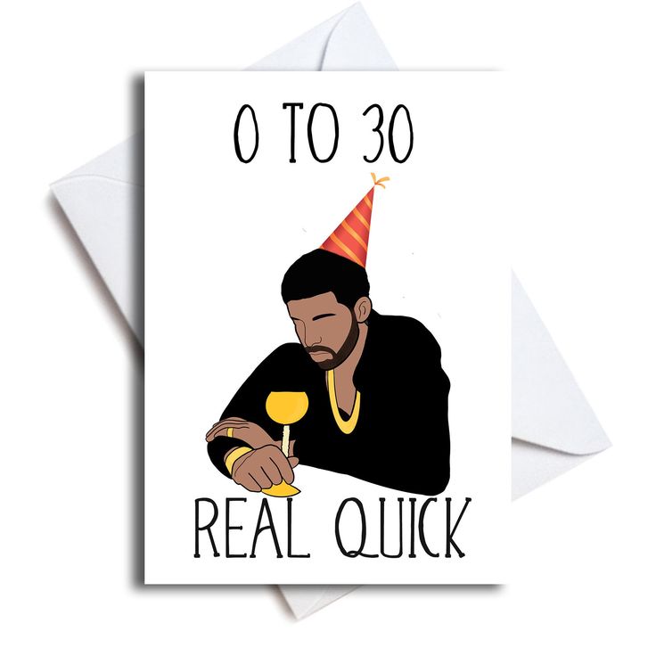 Drake Birthday Card, Drake Birthday, Drake Birthday Party, Drake's Birthday, 30th Birthday Themes, 30th Birthday Decorations, Cool Birthday Cards, 30th Party, 30th Birthday Cards