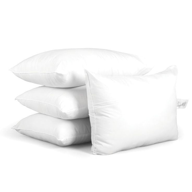 three pillows stacked on top of each other