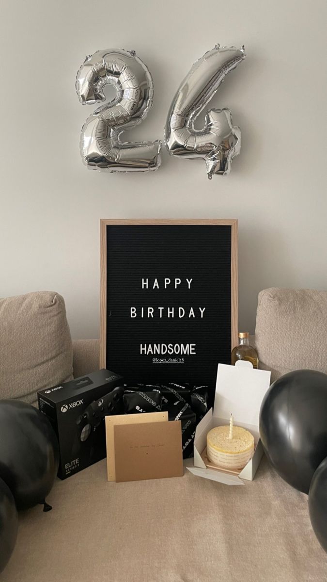 Birthday Decoration Balloons Gifts Layout Birthday Decor For Him, Husband Birthday Decorations, Birthday Surprise For Husband, Boyfriends Birthday Ideas, Surprise Birthday Decorations, Surprise Boyfriend, Birthday Decorations For Men, Birthday Room Decorations, Birthday Surprise Boyfriend