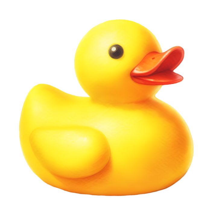 a yellow rubber duck sitting on top of a white surface