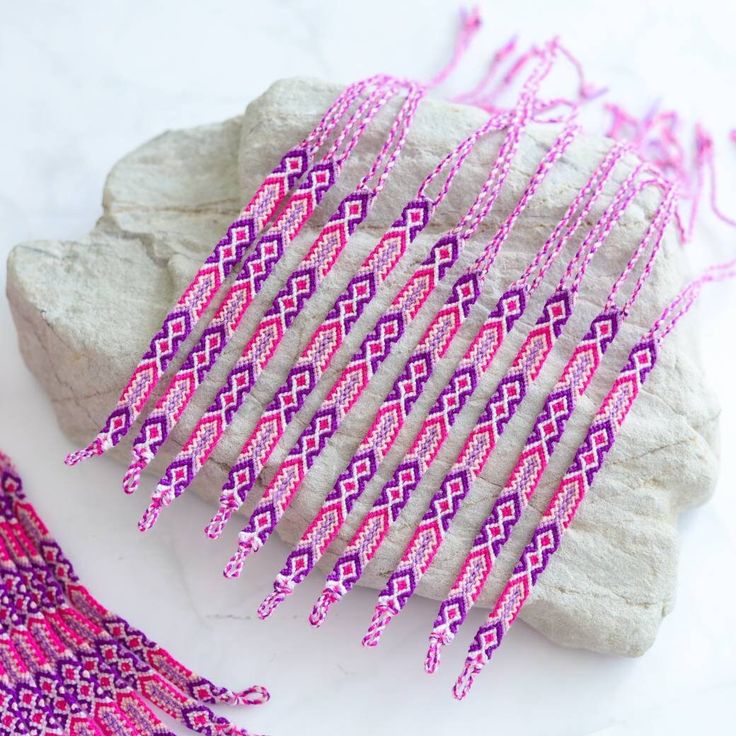 Friendship Bracelets Wove  Condition: 100% Brand New and High Quality  Style: Colorful Bracelets Material: Cotton 100% wholesale please message chat Color : as show Each one varies between 10-11 inches (actual woven parts are 5 - 5.5 inches)  width 0.5 - 0.7 Cm.  Tie-on, one size Purple Bohemian Braided Friendship Bracelets, Bohemian Purple Braided Friendship Bracelets, Purple Bohemian Braided Friendship Bracelet, Bohemian Purple Braided Friendship Bracelet, Pink Woven Jewelry For Friendship, Handmade Pink Braided Bracelets As Gifts, Hippie Handwoven Friendship Bracelets As Gifts, Multicolor Hypoallergenic Braided Bracelets As Gift, Multicolor Hypoallergenic Braided Bracelet Gift