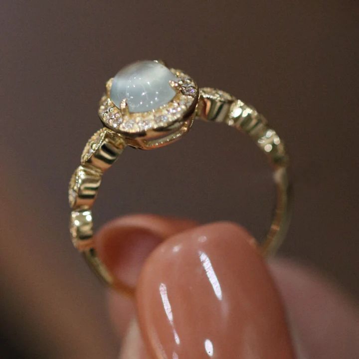 Exquisite Jadeite and Agate Rin – ByHer Luxury Round Opal Rings, Luxury Opal Rings With Gemstone Accents, Luxury Opal Rings With Gemstones, Elegant Agate Open Ring, Elegant Opal Gemstones, Elegant Round Opal Gemstones, Elegant Moonstone Crystal Ring With Cabochon, Elegant Moonstone Cabochon Crystal Ring, Elegant Cabochon Moonstone Crystal Ring