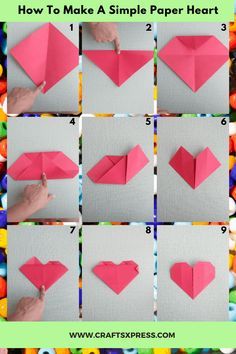 how to make a simple paper heart