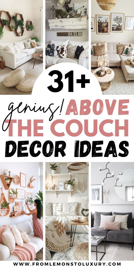 some couches and chairs with the words genius about the couch decor ideas on them