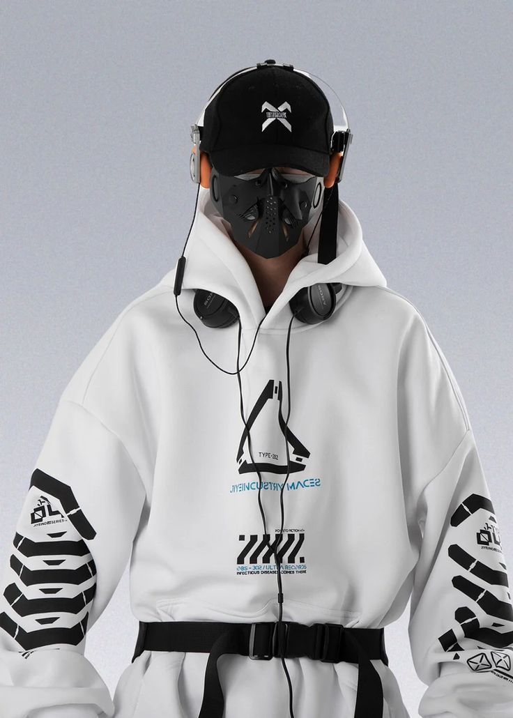 23 AW Cyber Ninja Hoodie - Jiye Heavy Industry - X Oversized Functional Hooded Jacket For Streetwear, Techwear Hoodie With Detachable Hood And Long Sleeves, Techwear Long Sleeve Hooded Jacket, Long Sleeve Techwear Hoodie With Detachable Hood, Cyberpunk Hooded Jacket For Streetwear In Fall, Techwear Hoodie With Double-lined Hood, Techwear Hoodie Sweatshirt For Outdoor, Cyberpunk Hooded Jacket For Fall Streetwear, Functional Hoodie For Streetwear