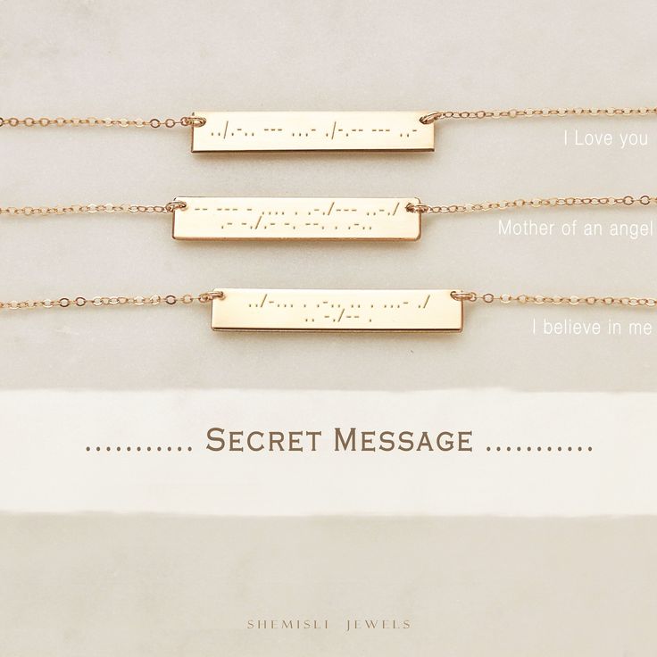 Morse Code Bar Necklace, Secret Message Jewelry, Hidden Message Gift, Custom Love Message Gift, Unisex, Gold Filled, Silver • NBH35X6-03 Secret Message Jewelry, Lip Jewelry, Morse Code Necklace, Tiny Jewelry, Mom Earrings, Love Message, Hidden Message, Studded Necklace, Nose Jewelry