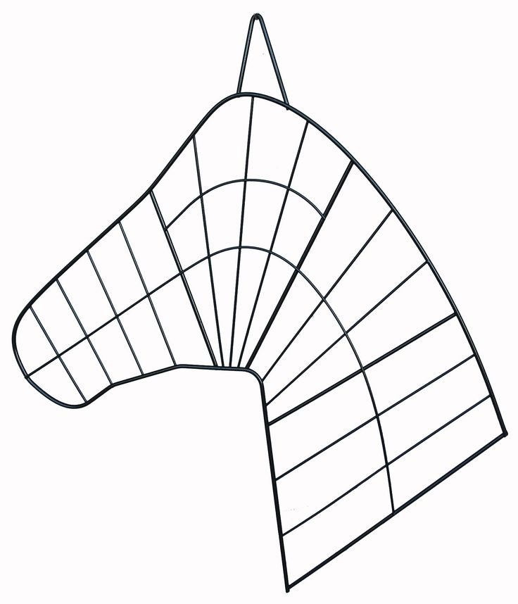 a black and white drawing of a horse's head on a white background with lines