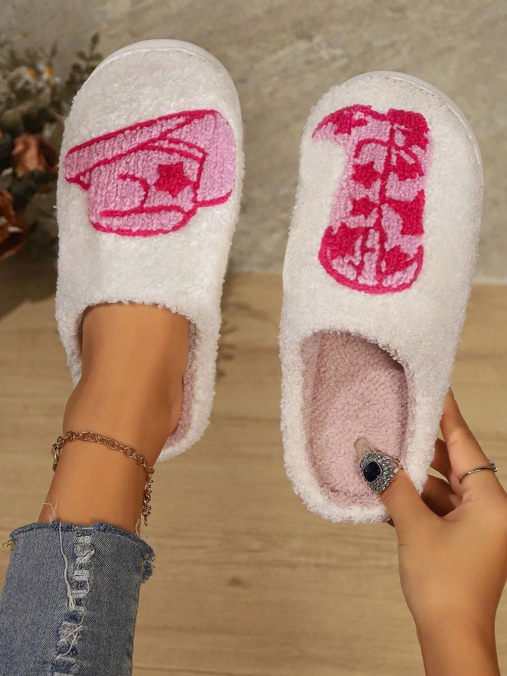 Women's Pink Cowboy Hat High-Heeled Boots Western Cowboy Plush Slippers Shape     Cartoon,Plain    Women Shoes, size features are:Bust: ,Length: ,Sleeve Length: Shape Cartoon, Pink Cowboy Boots, Pink Cowboy Hat, Pink Cowboy, Chapeau Cowboy, Plush Slippers, Boots Western, Fuzzy Slippers, Cosplay Dress