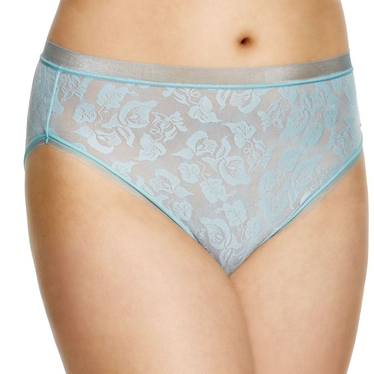 Wacoal Awareness Hi Cut Brief Panty Color: Nile Blue Sz: 5-S -Modest Rise, Hi-Cut Brief -91% Nylon, 9% Spandex -Allover Stretch Floral Lace Fast Shipping! Fitted Light Blue Nylon Bottoms, Light Blue Nylon Bottoms For Summer, Blue Short Bottoms For Daywear, Blue Short Length Bottoms For Daywear, Blue Short-length Bottoms For Daywear, Blue Nylon Brief Bottoms, Blue Fitted Bottoms For Daywear, Fitted Blue Bottoms For Daywear, Floral Lace