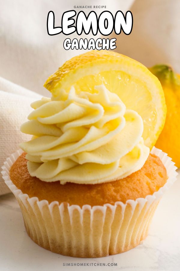 there is a cupcake with lemon on top