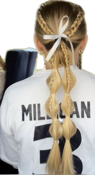 Braided Sporty Hairstyles, Tennis Hairstyles, Tennis Hair, Softball Hair, Cute Volleyball Hairstyles, Soccer Hairstyles, Volleyball Hair, Soccer Hair, Track Hairstyles