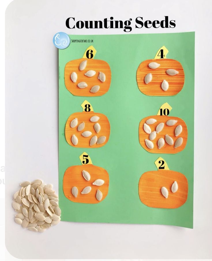 a printable pumpkin counting game for toddlers