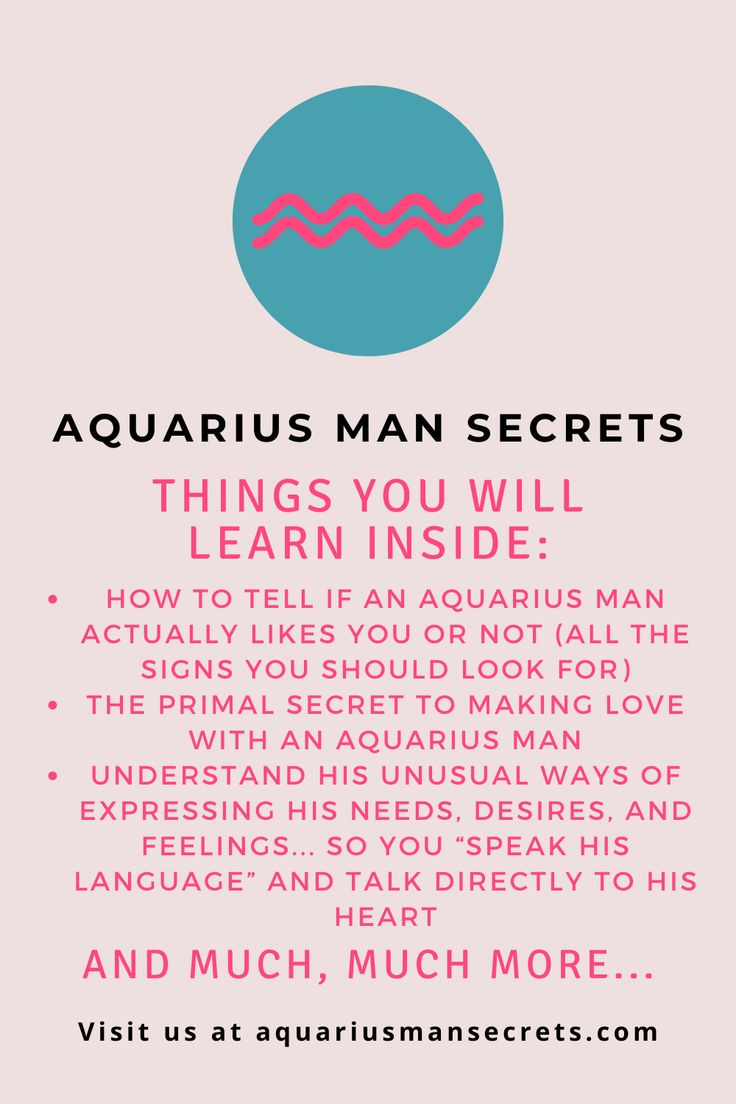 the aquarius man secrets poster