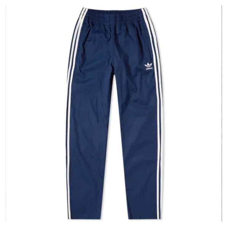 Brand New Adidas Nave 3 Strips Trefoil Woven Track Pants. These Are 100% Cotton And Feel Like Khakis Than Trainer Pants. Adidas Casual Tapered Leg Pants, Casual Straight Leg Pants With Three Stripes, Casual Navy Adidas Bottoms, Adidas Cotton Straight Leg Pants, Adidas Navy Cotton Bottoms, Casual Navy Adidas Pants, Navy Adidas Sporty Pants, Adidas Navy Sporty Pants, Casual Navy Pants With Three Stripes