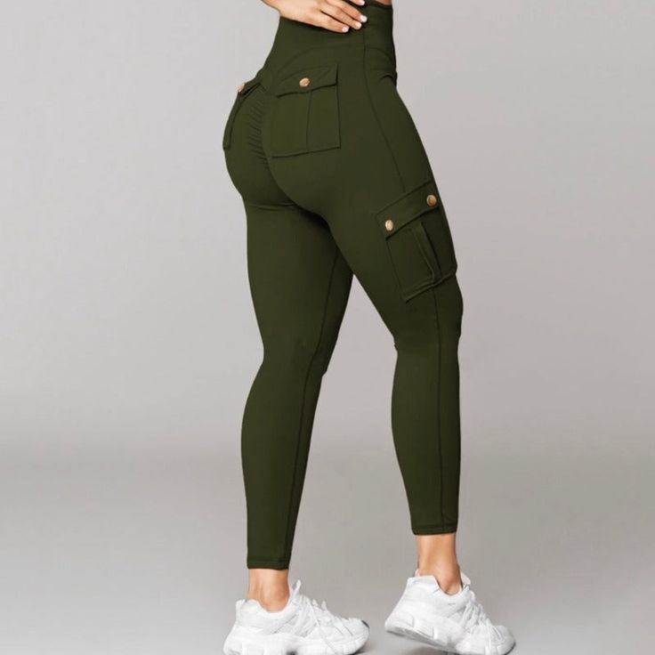 Experience the perfect combination of fashion, comfort, and functionality with our Comfy Curve Enhancing Cargo Leggings. Expertly crafted to complement your body, these leggings accentuate your curves in all the right places, providing a comfortable and fashionable appearance. Ideal for any occasion, whether it's a casual outing or a workout, the trendy cargo pockets add both style and practicality. With their incredibly soft fabric, these leggings offer ultimate comfort without compromising on High Stretch High Waist Versatile Leggings, Versatile High Waist High Stretch Leggings, Fitted Athleisure Cargo Pants, Versatile High-waist High-stretch Leggings, Versatile Fitted Leggings With Pockets, Functional High-waist Tight Pants, Versatile High Stretch Leggings With Pockets, Versatile High-stretch Leggings With Pockets, Compression Leggings With Pockets